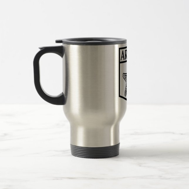 Aruba Island Design -Stainless Steel 15 oz Travel/ Travel Mug (Left)