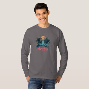 Aruba Island Design (Version 2) - Basic Long Sleev T-Shirt