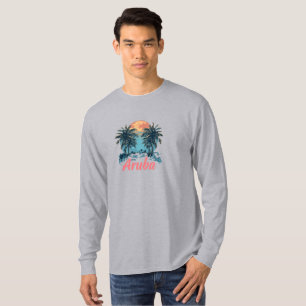 Aruba Island Design (Version 2) - Basic Long Sleev T-Shirt