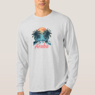 Aruba Island Design (Version 2) - Basic Long Sleev T-Shirt