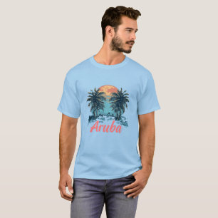Aruba Island Design (Version 2) - Men's Basic T-Sh T-Shirt