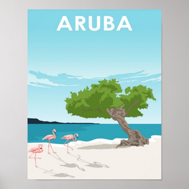Aruba Island Travel Poster (Front)