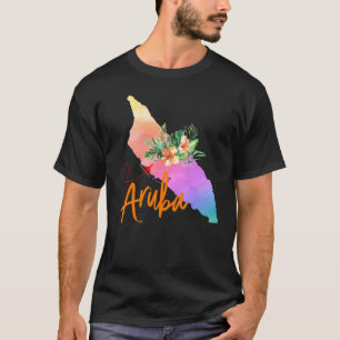 Aruba Map Matching Vacation Family Girls trip T-Shirt