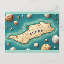 Aruba map of island