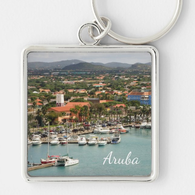 Aruba Marina Custom Key Ring (Front)
