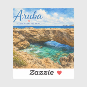 Aruba Natural Bridge rock formation Caribbean