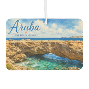 Aruba Natural Bridge rock formation Caribbean  Car Air Freshener
