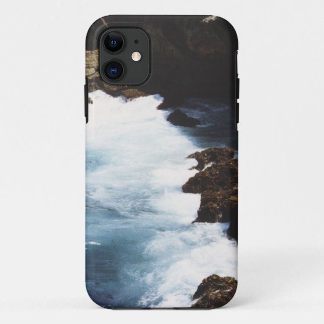 Aruba Ocean Crashing On The Rocks Case-Mate iPhone Case (Back)