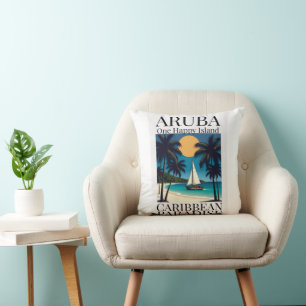 Aruba One Happy Island Cushion