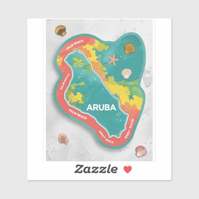 Aruba palm trees waiting (Sheet)