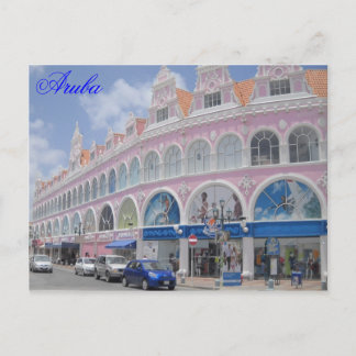 Aruba, Postcard Downtown Oranjestad, Aruba