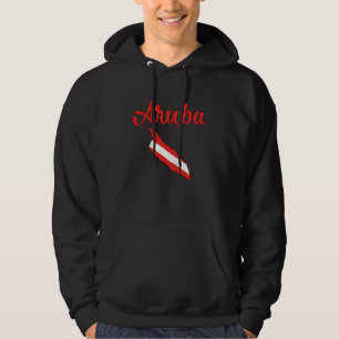 Aruba Scuba Diving Diver Down Flag Hoodie