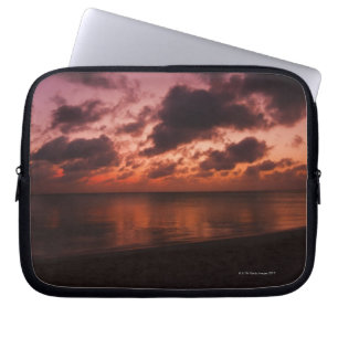 Aruba, sea at sunset laptop sleeve