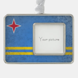 Aruba Silver Plated Framed Ornament