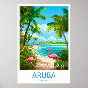 Aruba Ski National Vintage Travel Park Poster