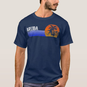 Aruba Souvenir Retro Sunset Trip Summer Vacation T-Shirt