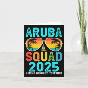 Aruba Squad 2025 Vacation Friends Family Matching Card
