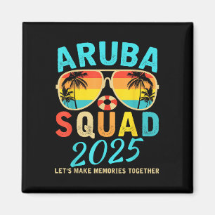 Aruba Squad 2025 Vacation Friends Family Matching Magnet