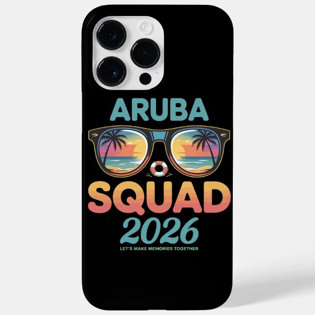 Aruba Squad 2026 Retro Case-Mate iPhone Case (Back)