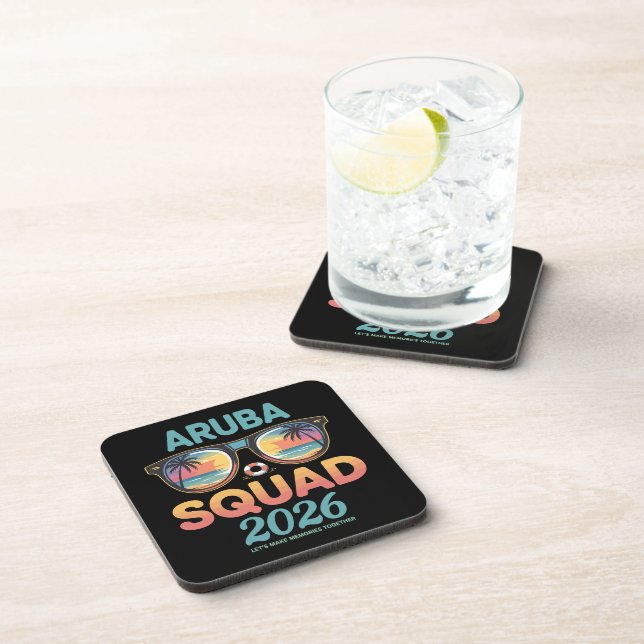 Aruba Squad 2026 Retro Coaster (Right Side)