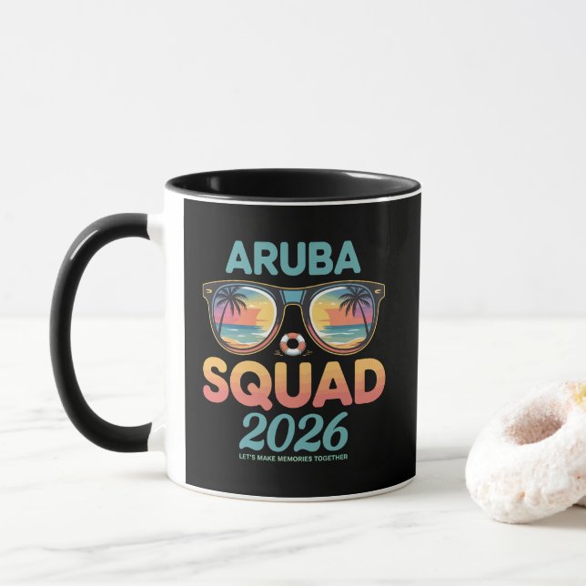 Aruba Squad 2026 Retro Mug (With Donut)