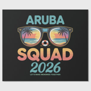 Aruba Squad 2026 Retro Wrapping Paper
