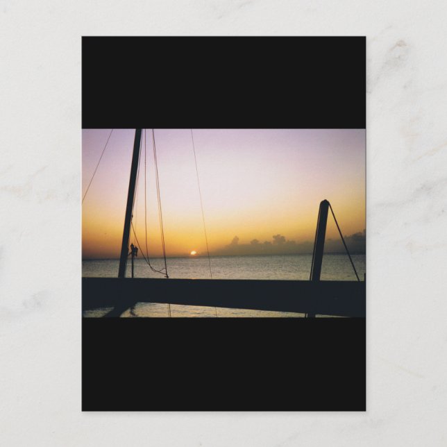 Aruba Sunset Postcard (Front)