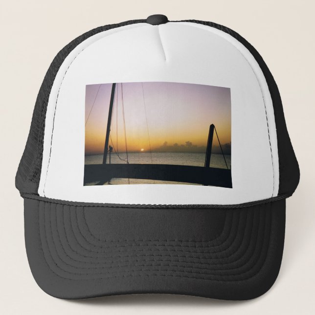 Aruba Sunset Trucker Hat (Front)