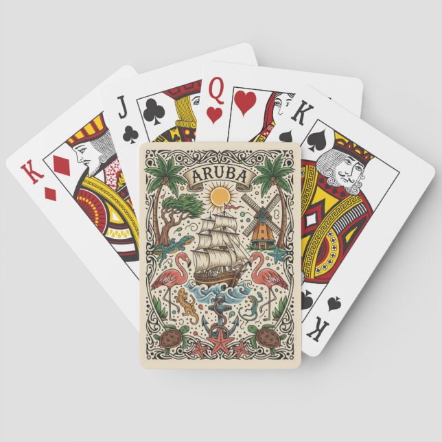 Aruba Travel Playing Cards (Back)