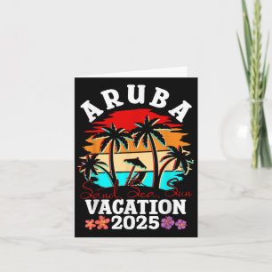 Aruba Trip 2025 Funny Cousin Friends Summer Beach  Card