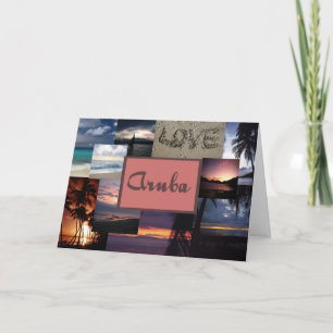 Aruba wedding invitation