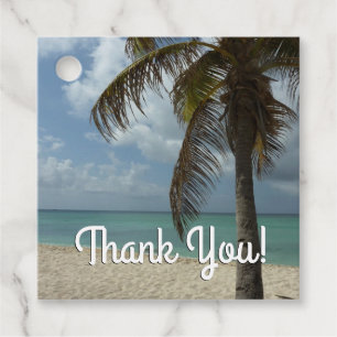 Aruban Beach I Beautiful Nature Scene Favour Tags