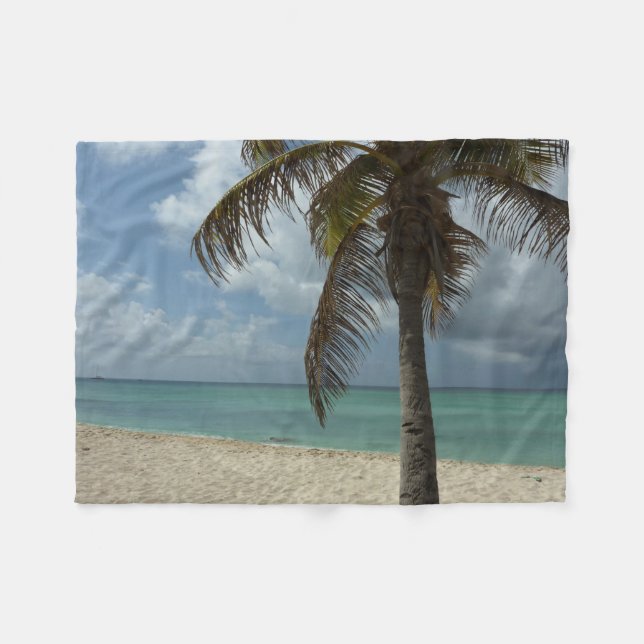Aruban Beach I Beautiful Nature Scene Fleece Blanket (Front (Horizontal))