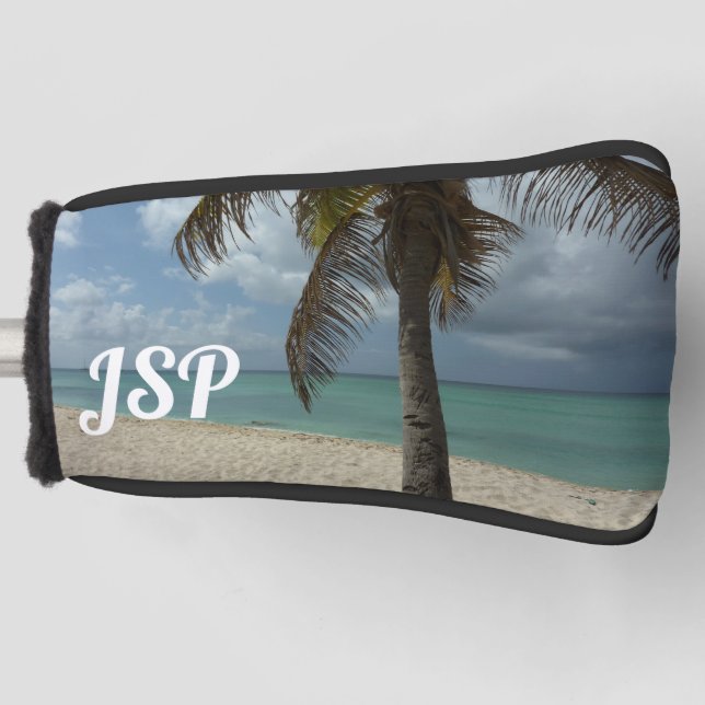 Aruban Beach I Beautiful Nature Scene Golf Head Cover (Front)