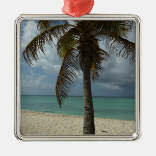 Aruban Beach I Beautiful Nature Scene Metal Tree Decoration