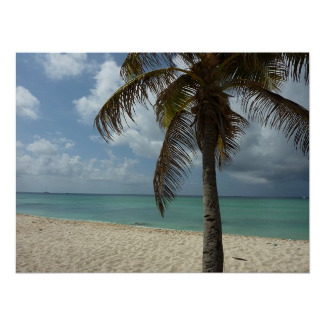 Aruban Beach I Beautiful Nature Scene Poster (Front)