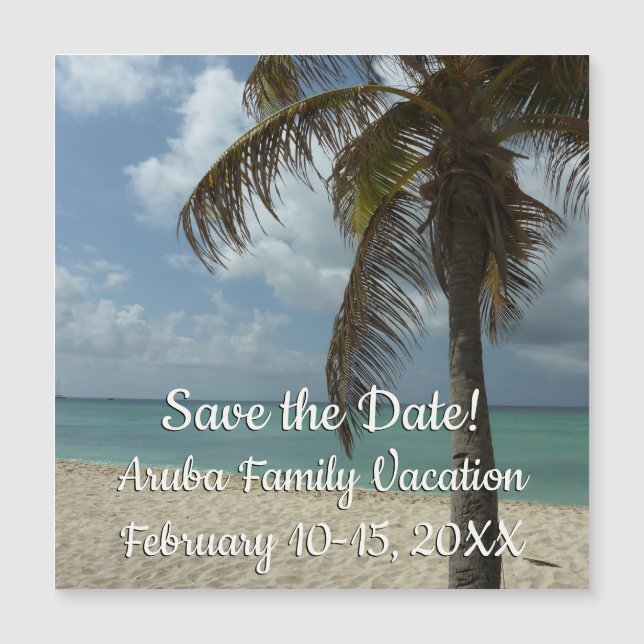 Aruban Beach I Save the Date (Front)