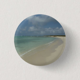 Aruban Beach II Beautiful Nature Scene 3 Cm Round Badge