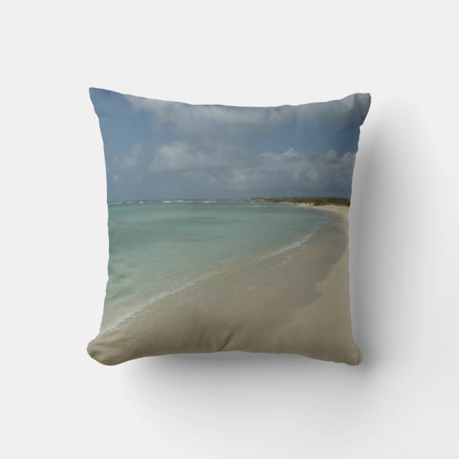 Aruban Beach II Beautiful Nature Scene Cushion (Front)