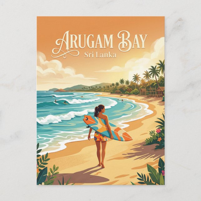 Arugam Bay Sri Lanka Postcard (Front)