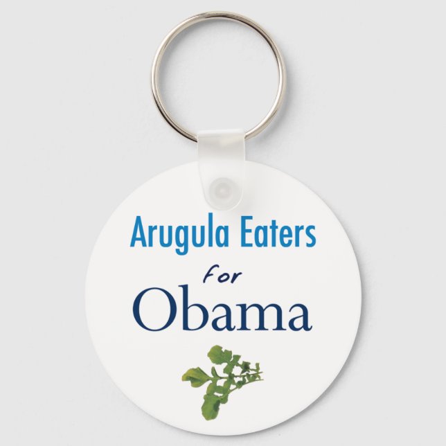 Arugula Eaters for Obama Keychain (Front)