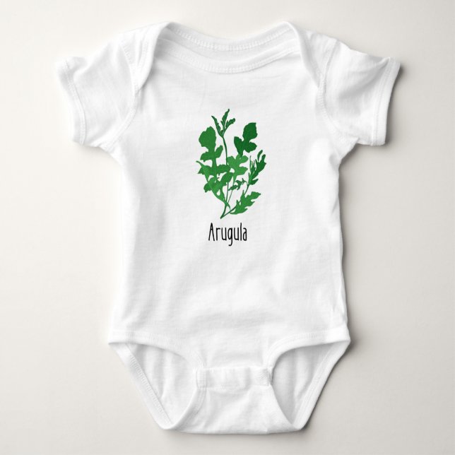 Arugula Spices Herbs Baby Bodysuit (Front)