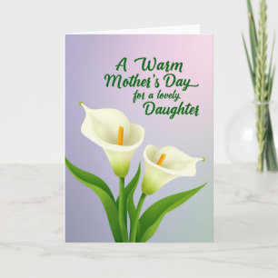 Arum Lily Mothers Day Card