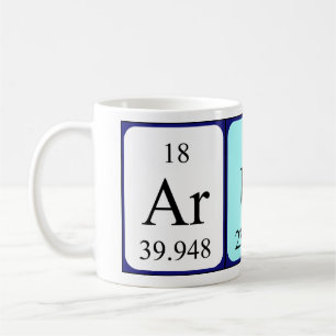 Arun periodic table name mug