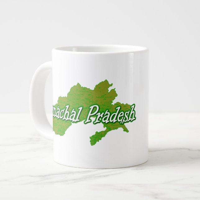 Arunachal Pradesh Large Coffee Mug (Front Left)