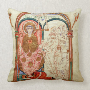 Arundel 155 f.133 Monks of Christchurch, Canterbur Cushion