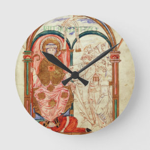 Arundel 155 f.133 Monks of Christchurch, Canterbur Round Clock