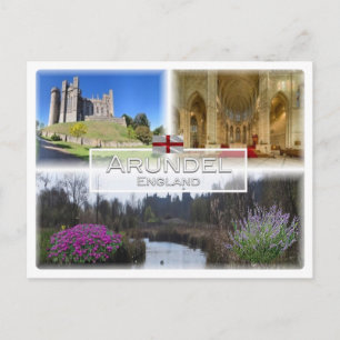 Arundel - Castle - Cathedral Sanctuary West Sussex Postcard