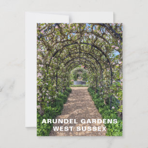 Arundel Gardens in Spring Time, West Sussex Photo Postcard