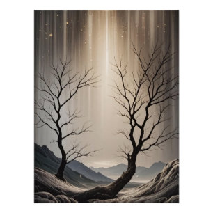 Árvore de minimalismo poster